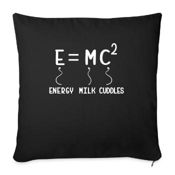 Bébé Papa Enceinte Nouveau-né Père Futur - Housse de coussin décorative 45 x 45 cm - noir - Devant