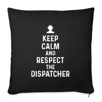 Meilleur devis de répartiteur Profession de cadeau Logistique - Housse de coussin décorative 45 x 45 cm - noir - Devant