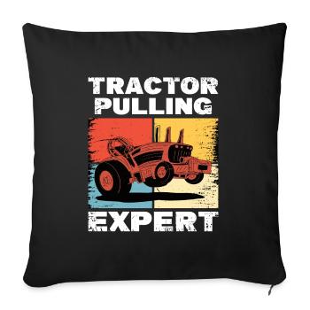 Farmer Tractor Agriculture Farmer Tractor Farm - Sofa pillowcase 17,3'' x 17,3'' (45 x 45 cm) - black - Front