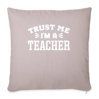 Teaching profession - Sofa pillowcase 17,3'' x 17,3'' (45 x 45 cm) - light taupe - Front