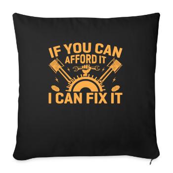 Mechanic Technician Craftsman Garage Car Hobbyist - Sofa pillowcase 17,3'' x 17,3'' (45 x 45 cm) - black - Front