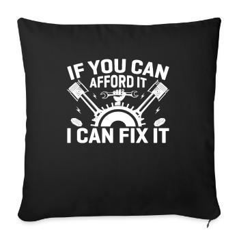 Mechanic Technician Craftsman Garage Car Hobbyist - Sofa pillowcase 17,3'' x 17,3'' (45 x 45 cm) - black - Front