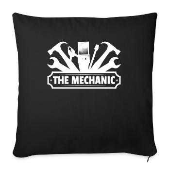 Mechanic Technician Craftsman Garage Car Hobbyist - Sofa pillowcase 17,3'' x 17,3'' (45 x 45 cm) - black - Front