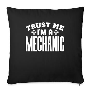 Mechanic Technician Craftsman Garage Car Hobbyist - Sofa pillowcase 17,3'' x 17,3'' (45 x 45 cm) - black - Front