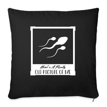 Old Photo - Spermium - Sofa pillowcase 17,3'' x 17,3'' (45 x 45 cm) - black - Front