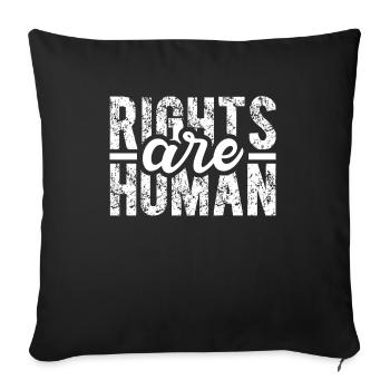 Human Rights Politics Freedom Demonstrating - Sofa pillowcase 17,3'' x 17,3'' (45 x 45 cm) - black - Front