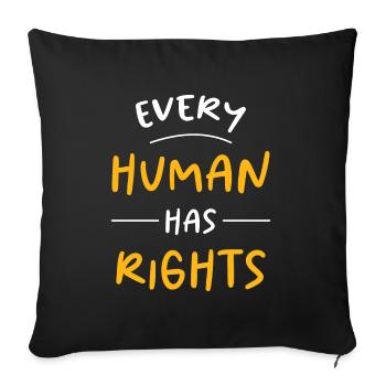 Human Rights Politics Freedom Demonstrating - Sofa pillowcase 17,3'' x 17,3'' (45 x 45 cm) - black - Front