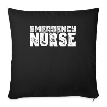 Service ambulancier Infirmier paramédical - Housse de coussin décorative 45 x 45 cm - noir - Devant