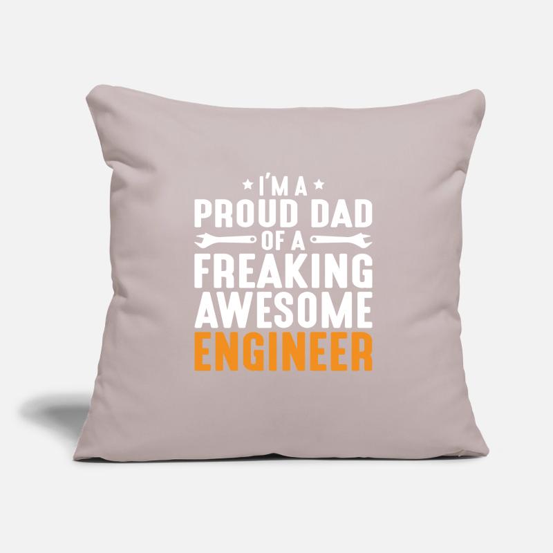 Engineer Brain Mechanical Engineering Electrical Engineering Son Sofa pillowcase 17,3'' x 17,3'' (45 x 45 cm)