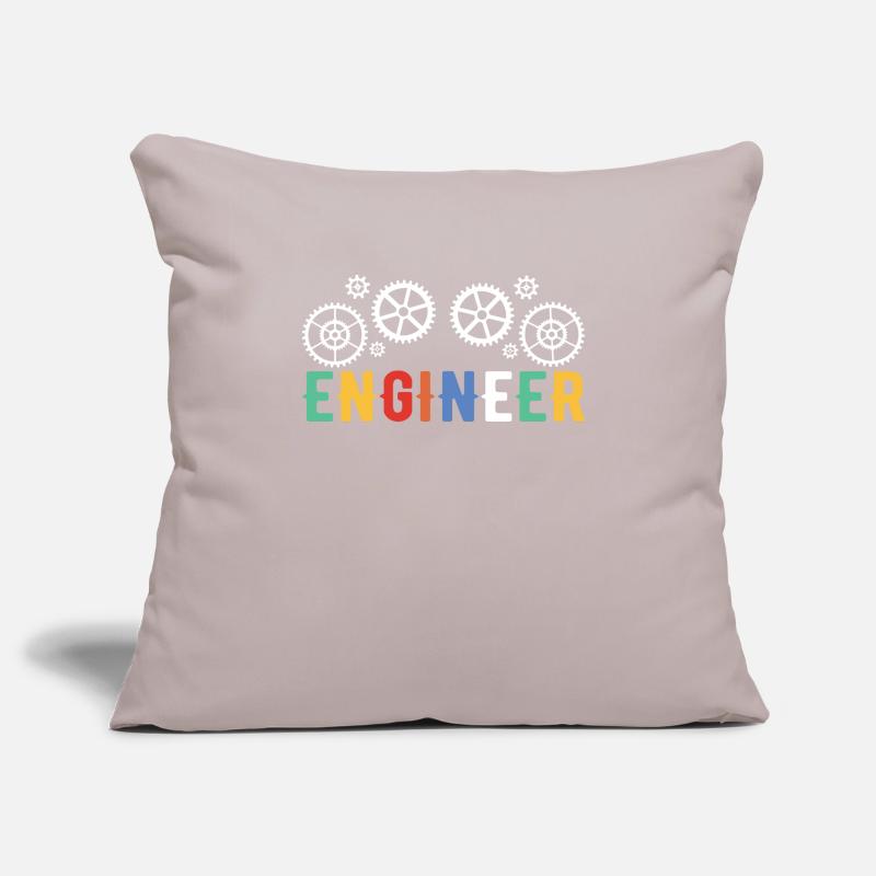 Engineer Brain Mechanical Engineering Electrical Engineering Math Sofa pillowcase 17,3'' x 17,3'' (45 x 45 cm)