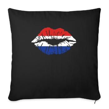 Paraguay Heart Flag Flag Amérique latine Voyage - Housse de coussin décorative 45 x 45 cm - noir - Devant