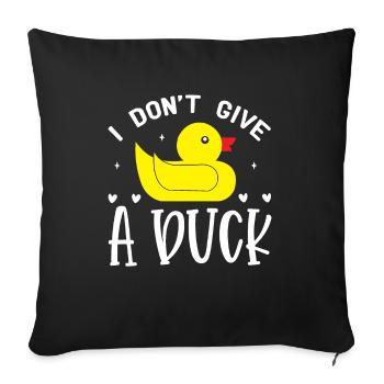Duck family Rubber ducks Bathing duck Duck - Sofa pillowcase 17,3'' x 17,3'' (45 x 45 cm) - black - Front