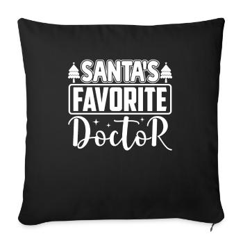 Docteur Docteur Interniste Urologue Profession - Housse de coussin décorative 45 x 45 cm - noir - Devant