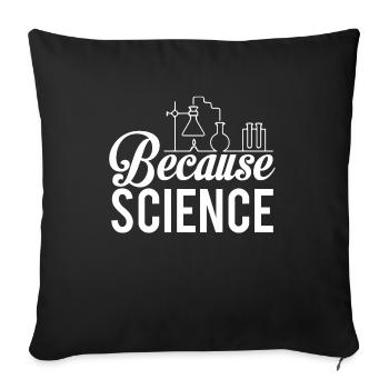 Chimie Chimiste Scientifique Bachelor Master - Housse de coussin décorative 45 x 45 cm - noir - Devant