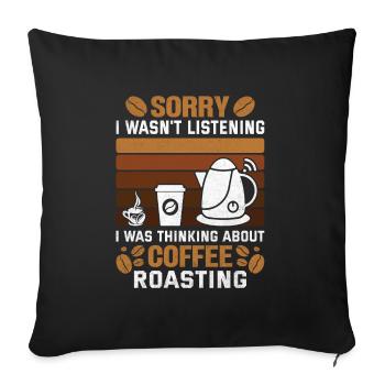 Stolzer Barista Beruf Kaffee Catering Espresso - Sofakissenbezug 45 x 45 cm - Schwarz - Vorne