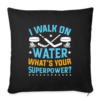 Ice Hockey Club Team Sport Gift - Sofa pillowcase 17,3'' x 17,3'' (45 x 45 cm) - black - Front