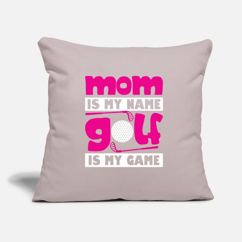 Golfspieler Golfer Golfschläger Golfen Golf Mutter Sofakissenbezug 45 x 45 cm