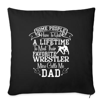 Wrestling Wrestling Wrestler Wrestler Gift Son - Sofa pillowcase 17,3'' x 17,3'' (45 x 45 cm) - black - Front