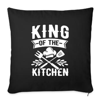 Chef Hat Chef Kitchen Five Stars Gold 5 - Sofa pillowcase 17,3'' x 17,3'' (45 x 45 cm) - black - Front