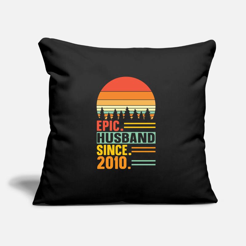 Bester Ehemann seit 2010 - Jahrestag Geschenk Sofakissenbezug 45 x 45 cm