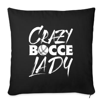 Bocce Spruch Bocce Ball mit Jack Bocci Game Bocce - Sofakissenbezug 45 x 45 cm - Schwarz - Vorne