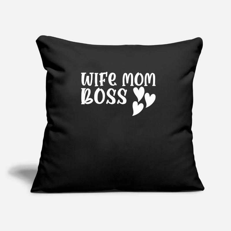 Mutter Ehefrau Boss Muttertag Beste Mama Frau Chef Sofakissenbezug 45 x 45 cm