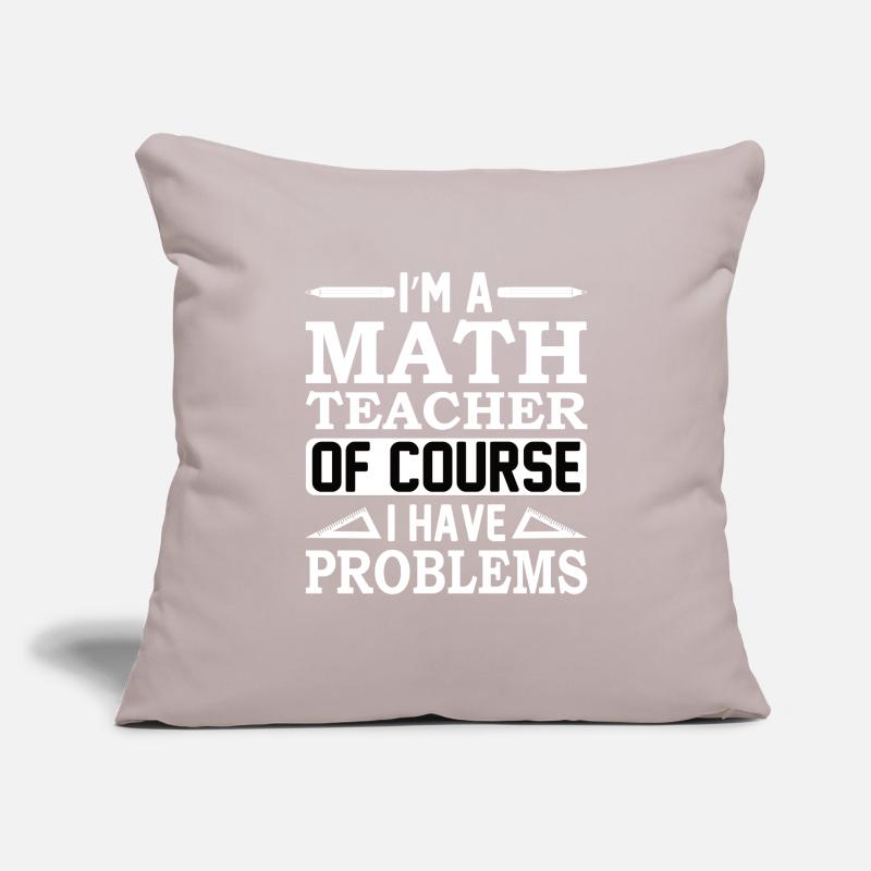Math teacher Mathematical formula Geometry teacher Sofa pillowcase 17,3'' x 17,3'' (45 x 45 cm)