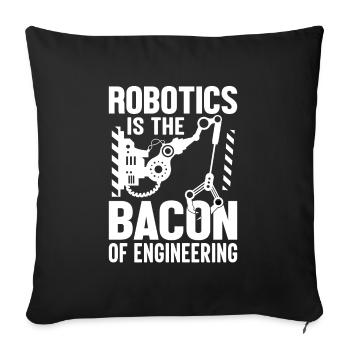 Programmeur de robots Technicien en automatisation - Housse de coussin décorative 45 x 45 cm - noir - Devant