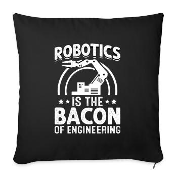 Programmeur de robots Technicien en automatisation - Housse de coussin décorative 45 x 45 cm - noir - Devant