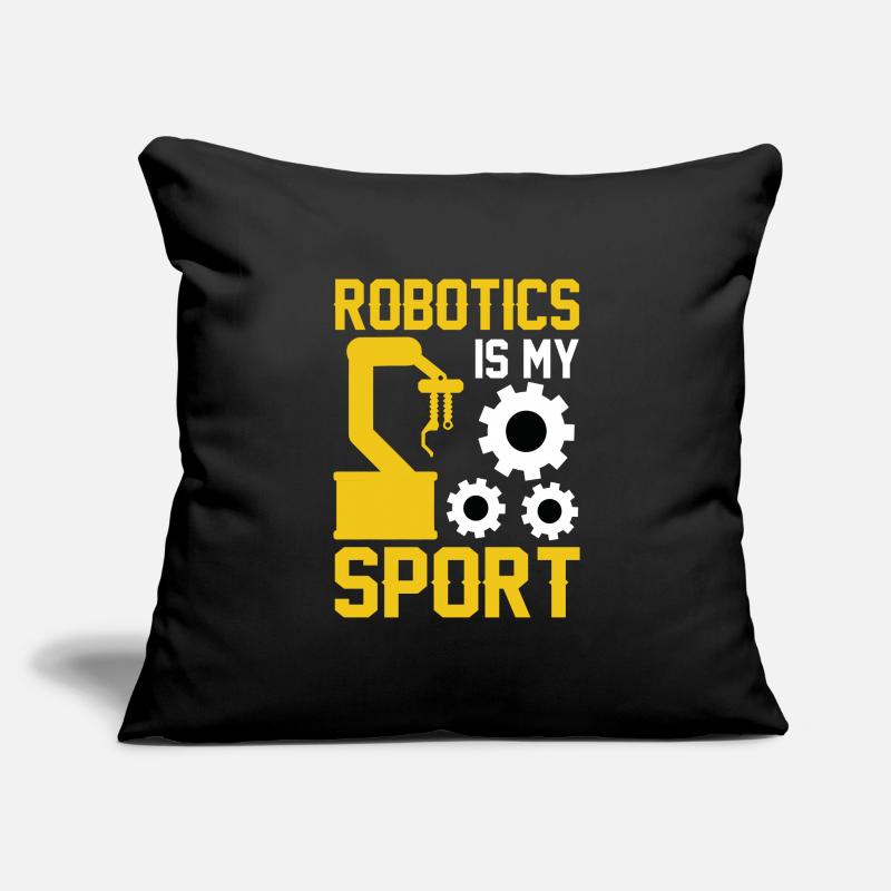 Programmeur de robots Technicien en automatisation Housse de coussin décorative 45 x 45 cm