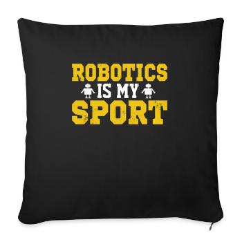 Programmeur de robots Technicien en automatisation - Housse de coussin décorative 45 x 45 cm - noir - Devant