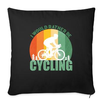 Cycopath Bike E-Bike Vélo de route Vélo - Housse de coussin décorative 45 x 45 cm - noir - Devant