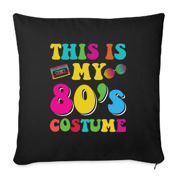 Born in the 80s anniversary gift 1980s - Sofa pillowcase 17,3'' x 17,3'' (45 x 45 cm) - black - Front