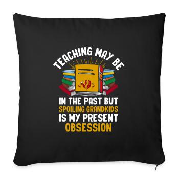 Retired Grandma Pensioner Pension Teacher Teach Re - Sofa pillowcase 17,3'' x 17,3'' (45 x 45 cm) - black - Front