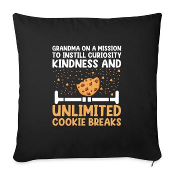 Retired Grandma Pensioner Pension Teacher Teach Re - Sofa pillowcase 17,3'' x 17,3'' (45 x 45 cm) - black - Front