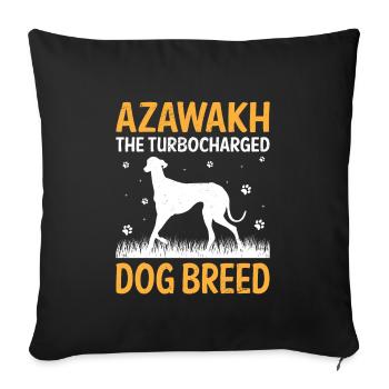 Azawakh Dog Owner Arabian Greyhound Tuareg Sloughi - Sofa pillowcase 17,3'' x 17,3'' (45 x 45 cm) - black - Front