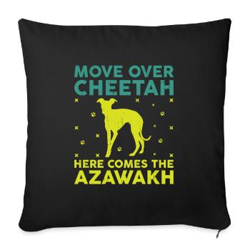 Azawakh Dog Owner Arabian Greyhound Tuareg Sloughi - Sofa pillowcase 17,3'' x 17,3'' (45 x 45 cm) - black - Front