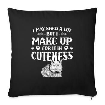 Chat persan Chat Amoureux Propriétaire de chat Persan Longhair C - Housse de coussin décorative 45 x 45 cm - noir - Devant