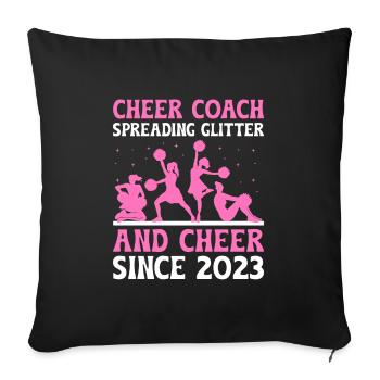 Cheerleading Coach Cheer Coach Cheerleader Cheer T - Sofa pillowcase 17,3'' x 17,3'' (45 x 45 cm) - black - Front