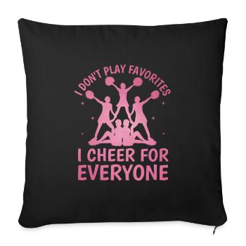 Cheerleading Coach Cheer Coach Cheerleader Cheer T - Sofa pillowcase 17,3'' x 17,3'' (45 x 45 cm) - black - Front