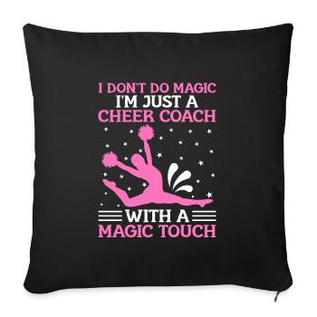 Cheerleading Coach Cheer Coach Cheerleader Cheer T - Sofa pillowcase 17,3'' x 17,3'' (45 x 45 cm) - black - Front