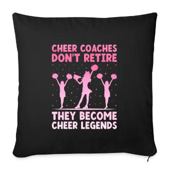 Cheerleading Coach Cheer Coach Cheerleader Cheer T - Sofa pillowcase 17,3'' x 17,3'' (45 x 45 cm) - black - Front