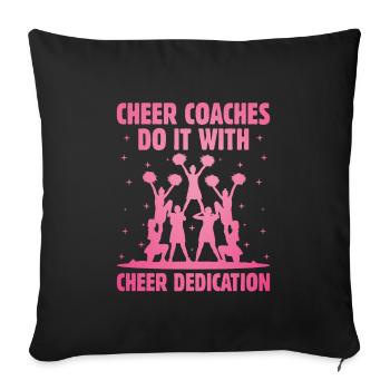 Cheerleading Coach Cheer Coach Cheerleader Cheer T - Sofakissenbezug 45 x 45 cm - Schwarz - Vorne