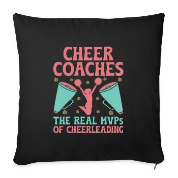 Cheerleading Coach Cheer Coach Cheerleader Cheer T - Sofa pillowcase 17,3'' x 17,3'' (45 x 45 cm) - black - Front