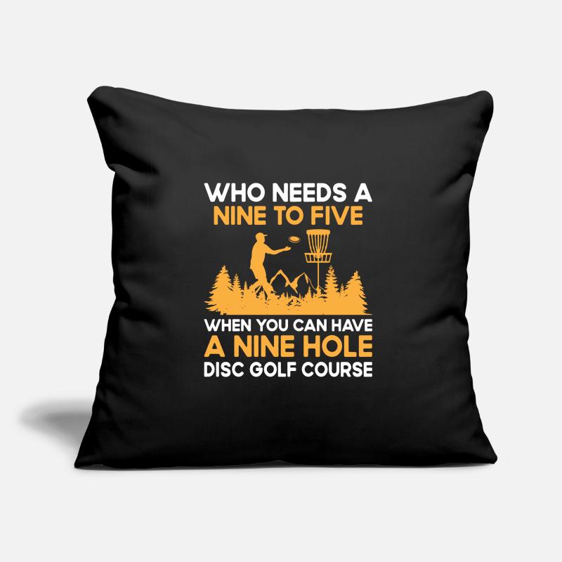 Disc Golf Player Disc Golfer Frisbee Player Par Pu Sofa pillowcase 17,3'' x 17,3'' (45 x 45 cm)
