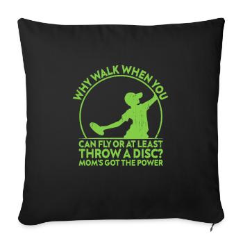 Disc Golf Player Disc Golfer Frisbee Player Par Pu - Sofakissenbezug 45 x 45 cm - Schwarz - Vorne