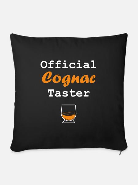 Cognac-Verkoster - Sofakissenbezug 45 x 45 cm - Schwarz