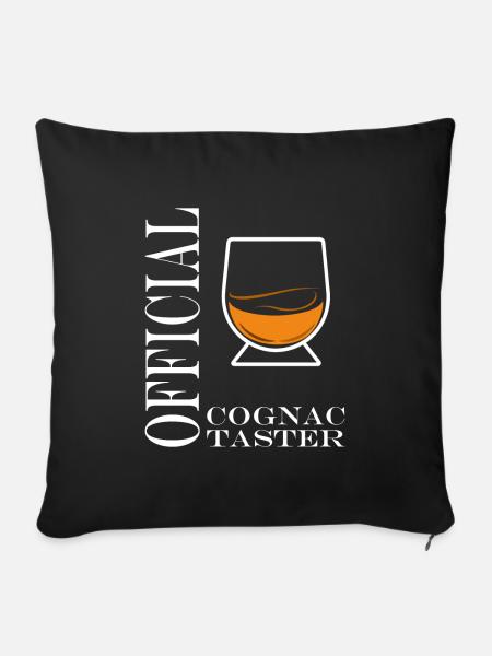 Cognac-Verkoster - Sofakissenbezug 45 x 45 cm - Schwarz