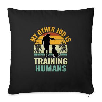 Dog Trainer Dog Training Training Dogs Pet Care Pr - Sofa pillowcase 17,3'' x 17,3'' (45 x 45 cm) - black - Front