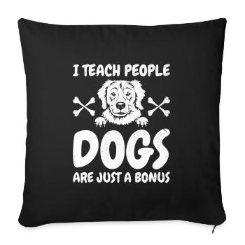 Dog Trainer Dog Training Training Dogs Pet Care Pr - Sofa pillowcase 17,3'' x 17,3'' (45 x 45 cm) - black - Front